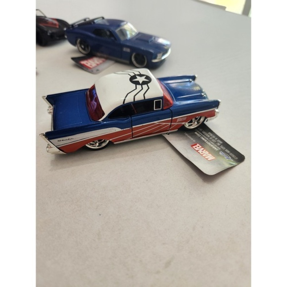5 Marvel Diecast Cars: Winter Soldier, Iron‎ Man, Spider-Man, Captain America + - Picture 3 of 12